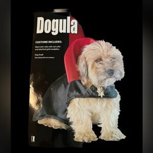 Pony Express Dogula costume size small.